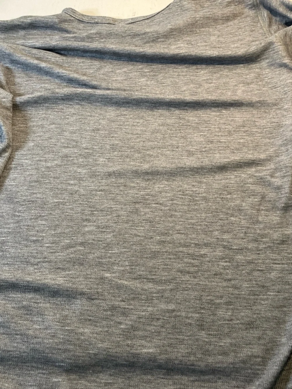 Lands' End Men's Light Heather Gray Thermal Top & Bottom Set